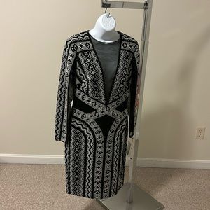 Tadashi Soji Deep V dress